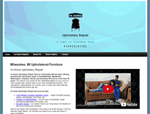 Tablet Screenshot of inhomeupholsteryrepair.com